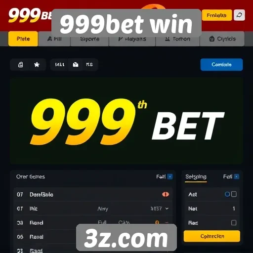 Interface do usuário do site 999bet win avaliada